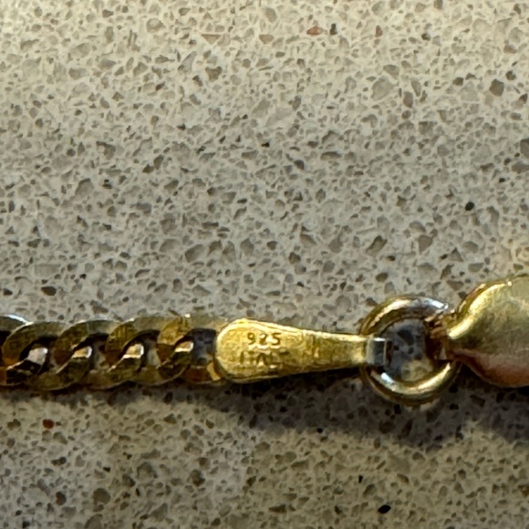 ⚜️ Gold plated Silver with rhinestones Crown necklace - Vintage Queen - Picture 8 of 14